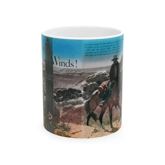 Blow, Desert Winds (1), Cosmopolitan, November 1934 - White Coffee Mug 11oz - Go Mug Yourself