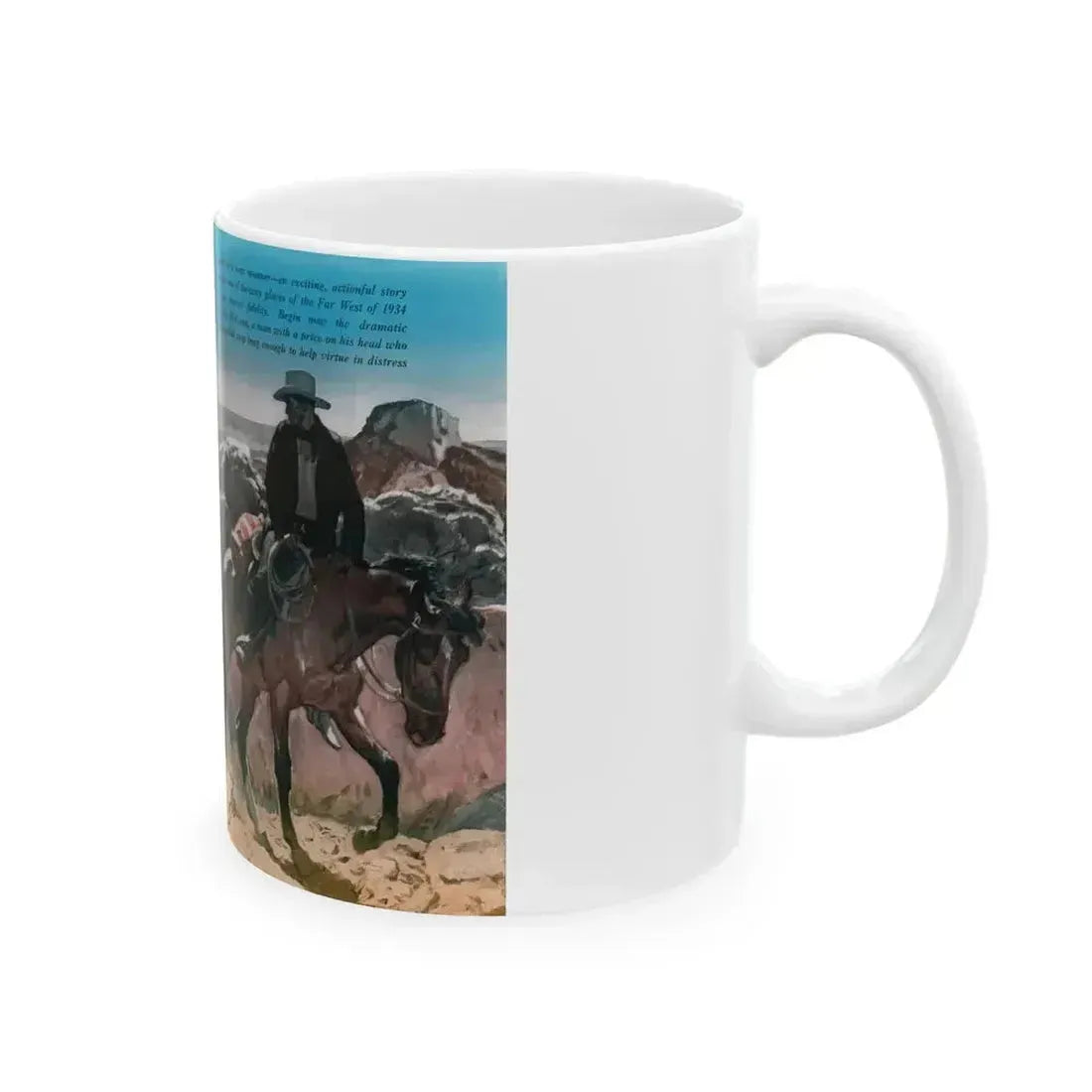 Blow, Desert Winds (1), Cosmopolitan, November 1934 - White Coffee Mug - Go Mug Yourself
