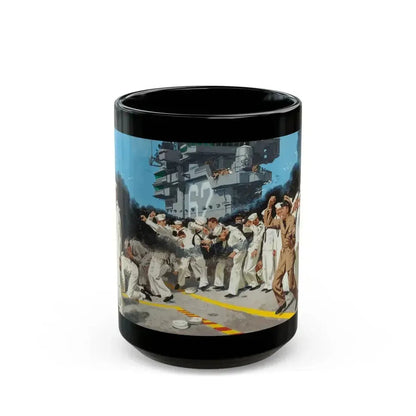 Blowing the Stokehole, story illustration - Black Coffee Mug 15oz - Go Mug Yourself