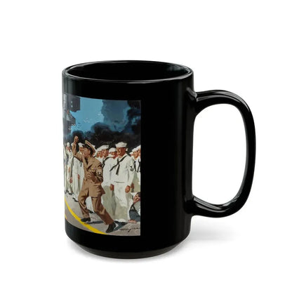 Blowing the Stokehole, story illustration - Black Coffee Mug - Go Mug Yourself