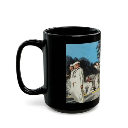 Blowing the Stokehole, story illustration - Black Coffee Mug - Go Mug Yourself