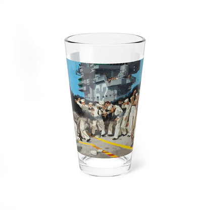 Blowing the Stokehole, story illustration (Magazine Illustration) Pint Glass 16oz-16oz-Go Mug Yourself