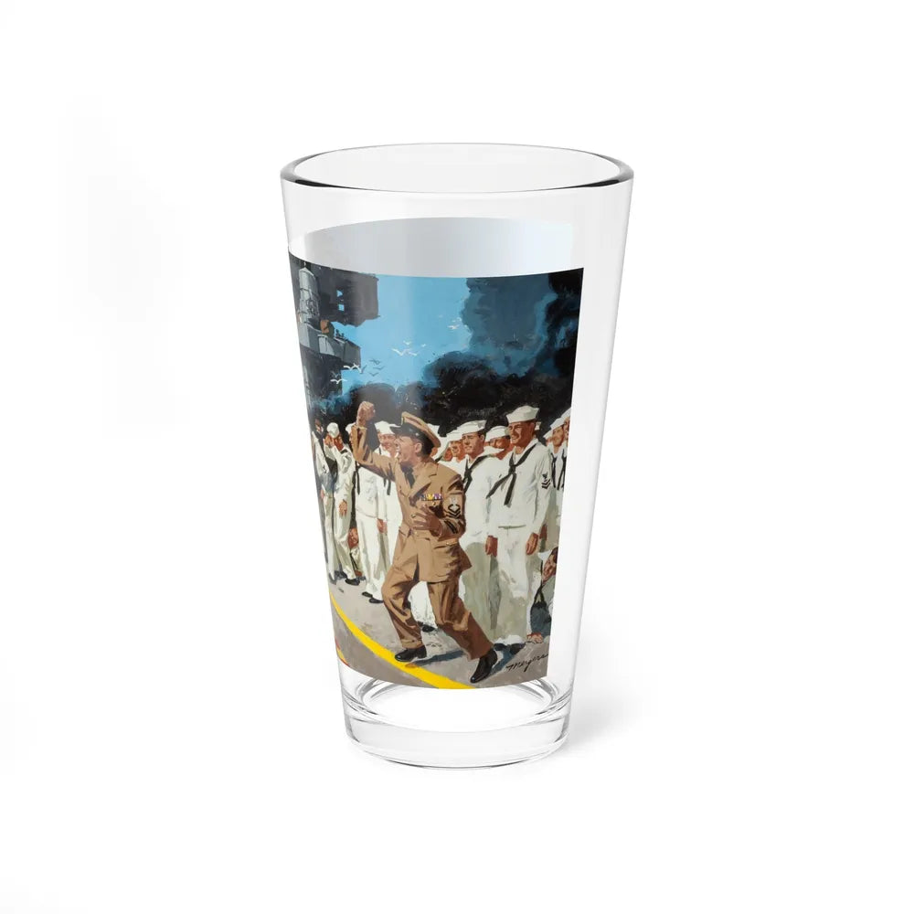 Blowing the Stokehole, story illustration (Magazine Illustration) Pint Glass 16oz-Go Mug Yourself