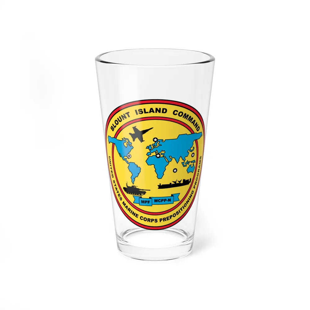 Blowout Island Command United States Marine Corps Prepositioning Programs (USMC) Pint Glass 16oz-16oz-Go Mug Yourself