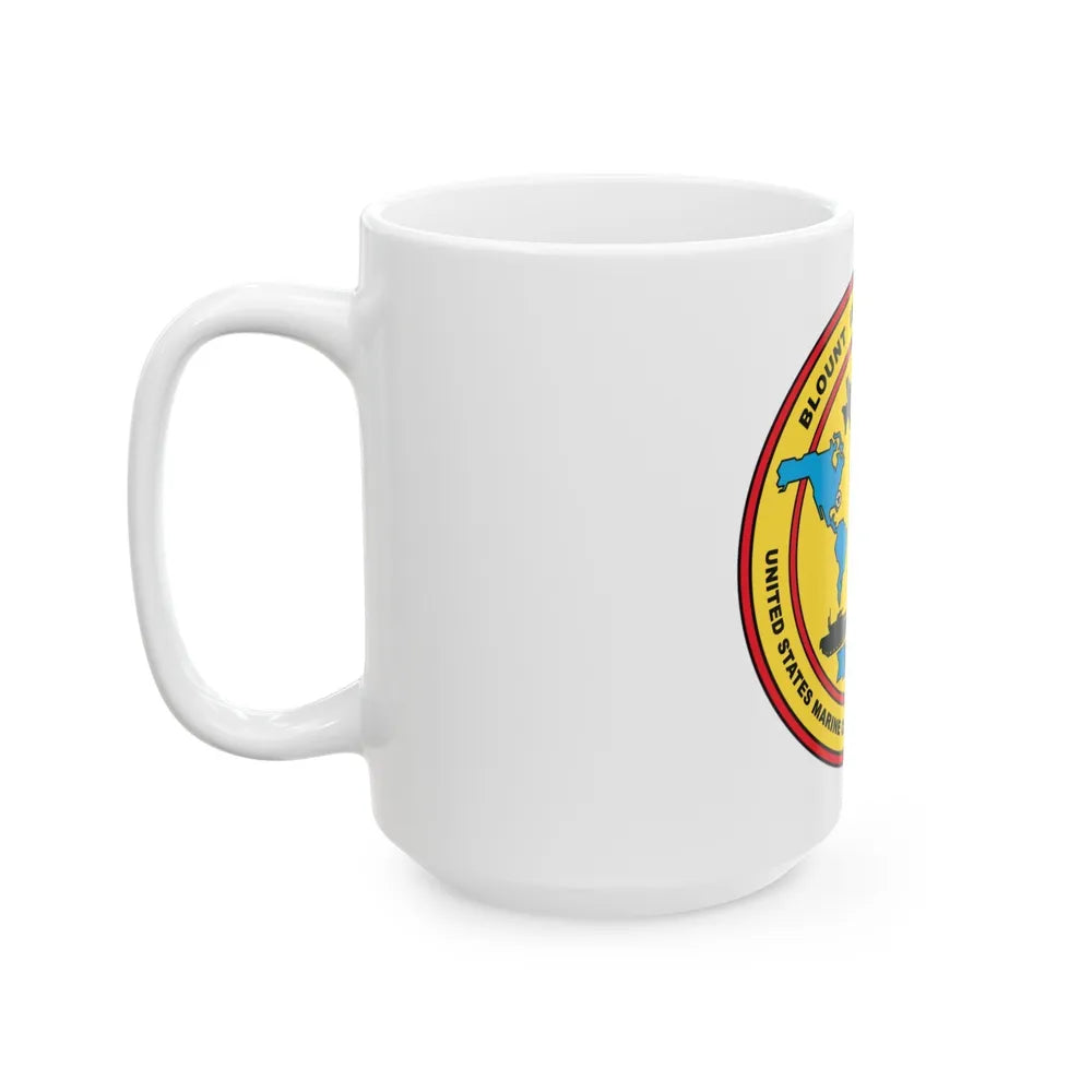 Blowout Island Command United States Marine Corps Prepositioning Programs (USMC) White Coffee Mug-Go Mug Yourself