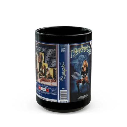 BLUE ANGEL CAFE SHOWTIME (VHS COVER) - Black Coffee Mug 15oz - Go Mug Yourself
