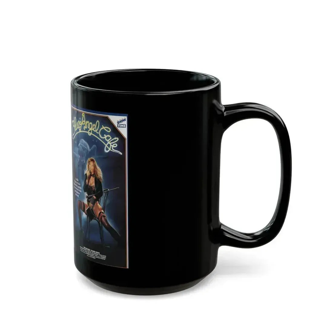 BLUE ANGEL CAFE SHOWTIME (VHS COVER) - Black Coffee Mug - Go Mug Yourself