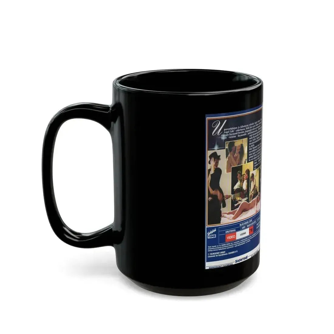 BLUE ANGEL CAFE SHOWTIME (VHS COVER) - Black Coffee Mug - Go Mug Yourself
