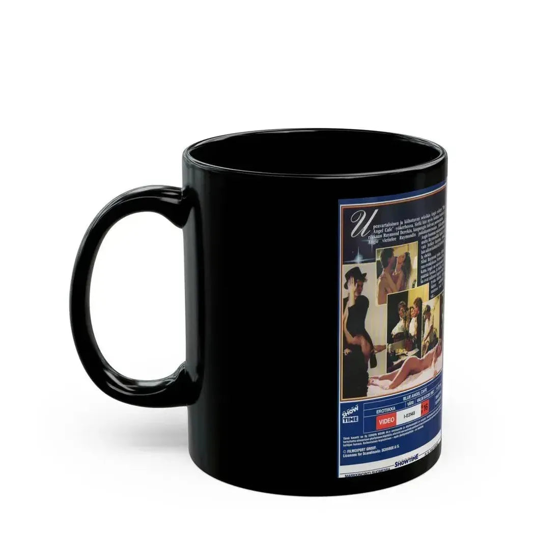 BLUE ANGEL CAFE SHOWTIME (VHS COVER) - Black Coffee Mug - Go Mug Yourself