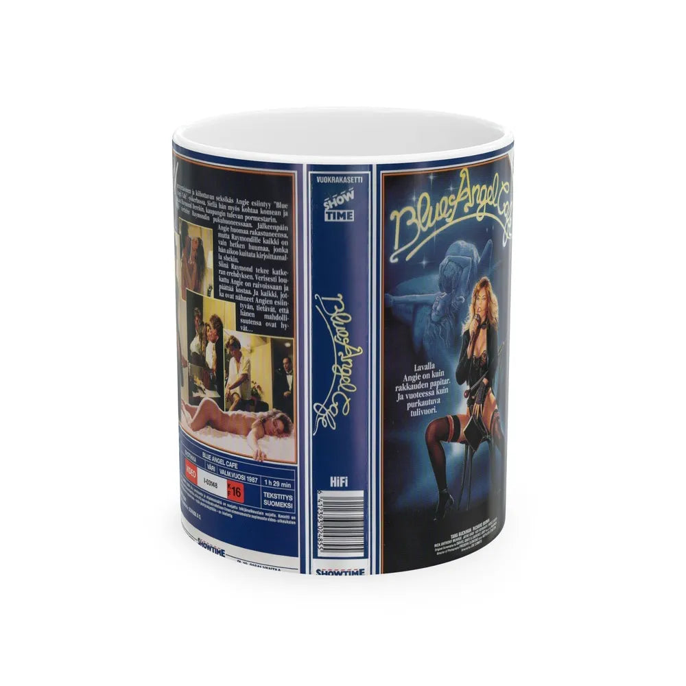 BLUE ANGEL CAFE SHOWTIME (VHS COVER) - White Coffee Mug-11oz-Go Mug Yourself