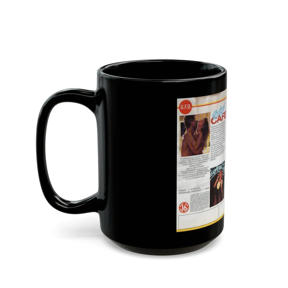 BLUE ANGEL CAFE (VHS COVER) - Black Coffee Mug-Go Mug Yourself