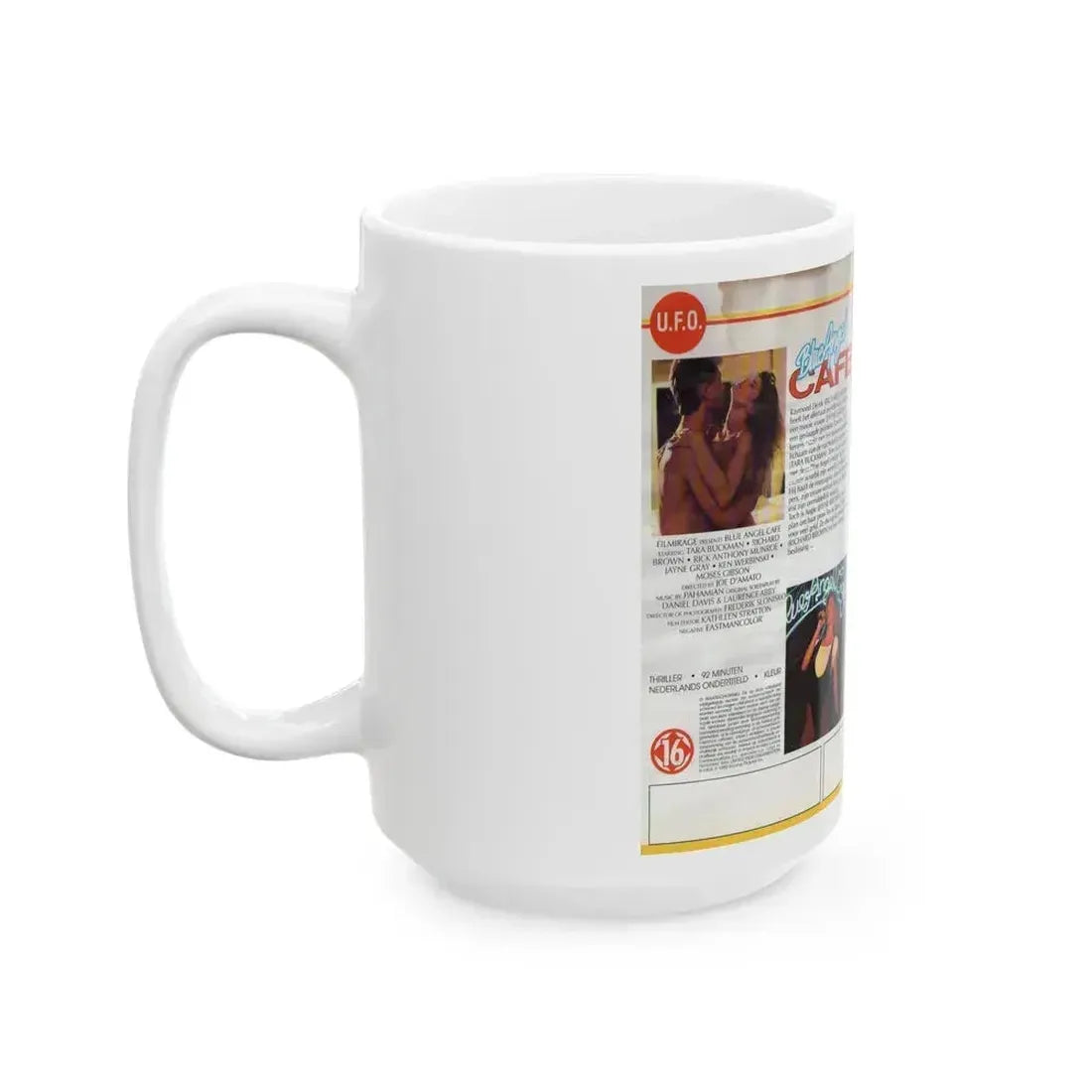 BLUE ANGEL CAFE (VHS COVER) - White Coffee Mug - Go Mug Yourself