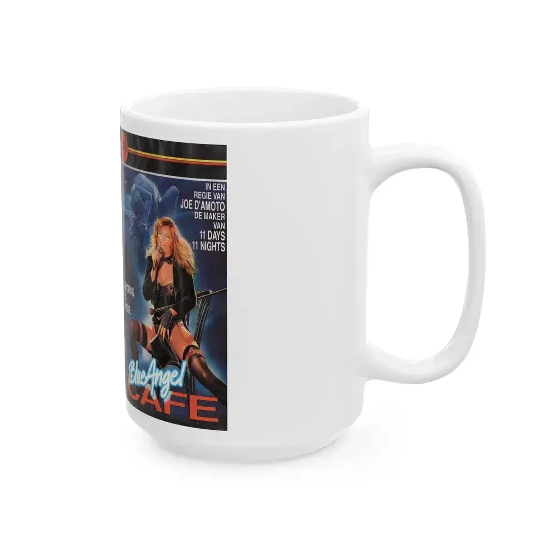 BLUE ANGEL CAFE (VHS COVER) - White Coffee Mug - Go Mug Yourself