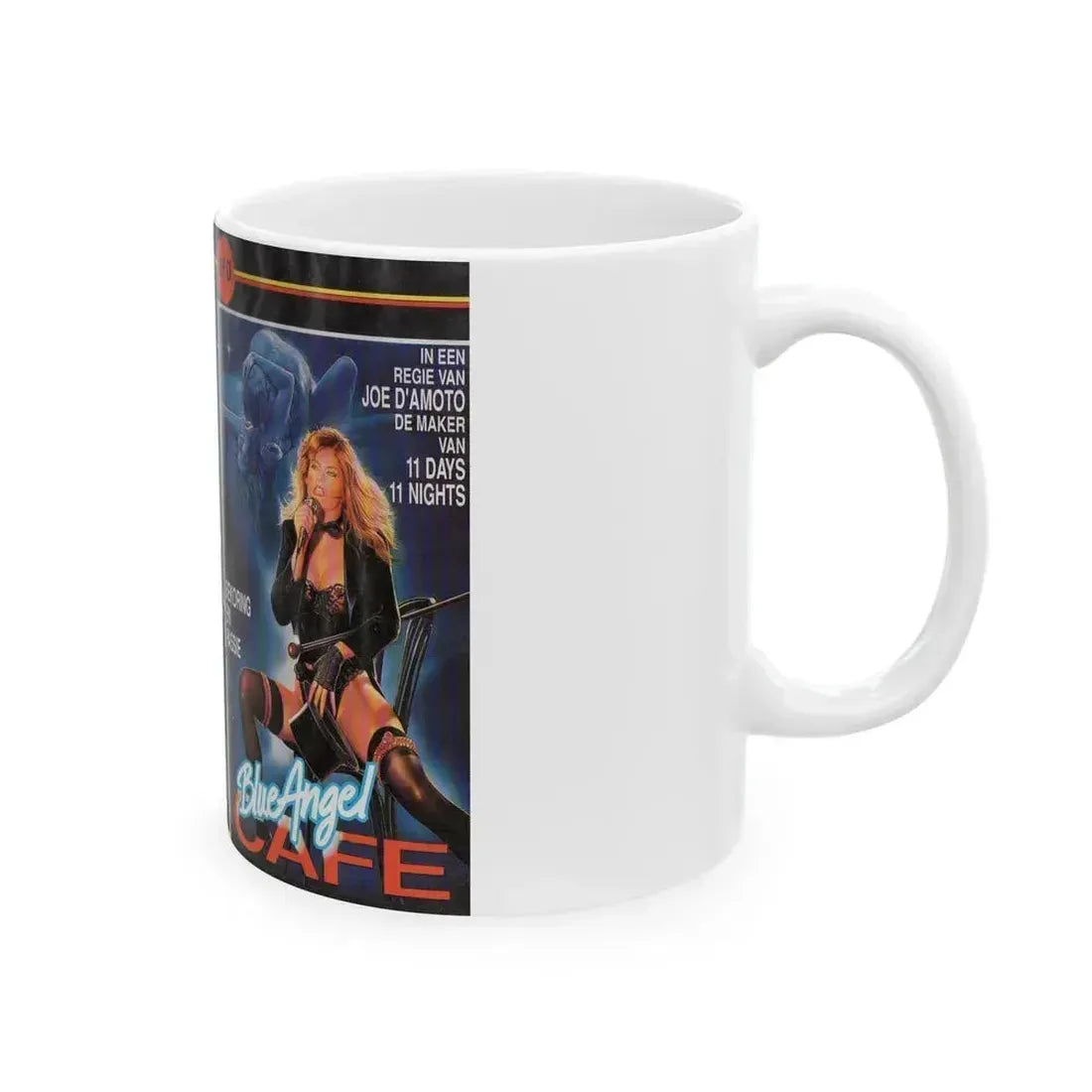 BLUE ANGEL CAFE (VHS COVER) - White Coffee Mug - Go Mug Yourself