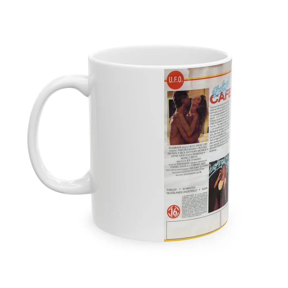 BLUE ANGEL CAFE (VHS COVER) - White Coffee Mug-Go Mug Yourself