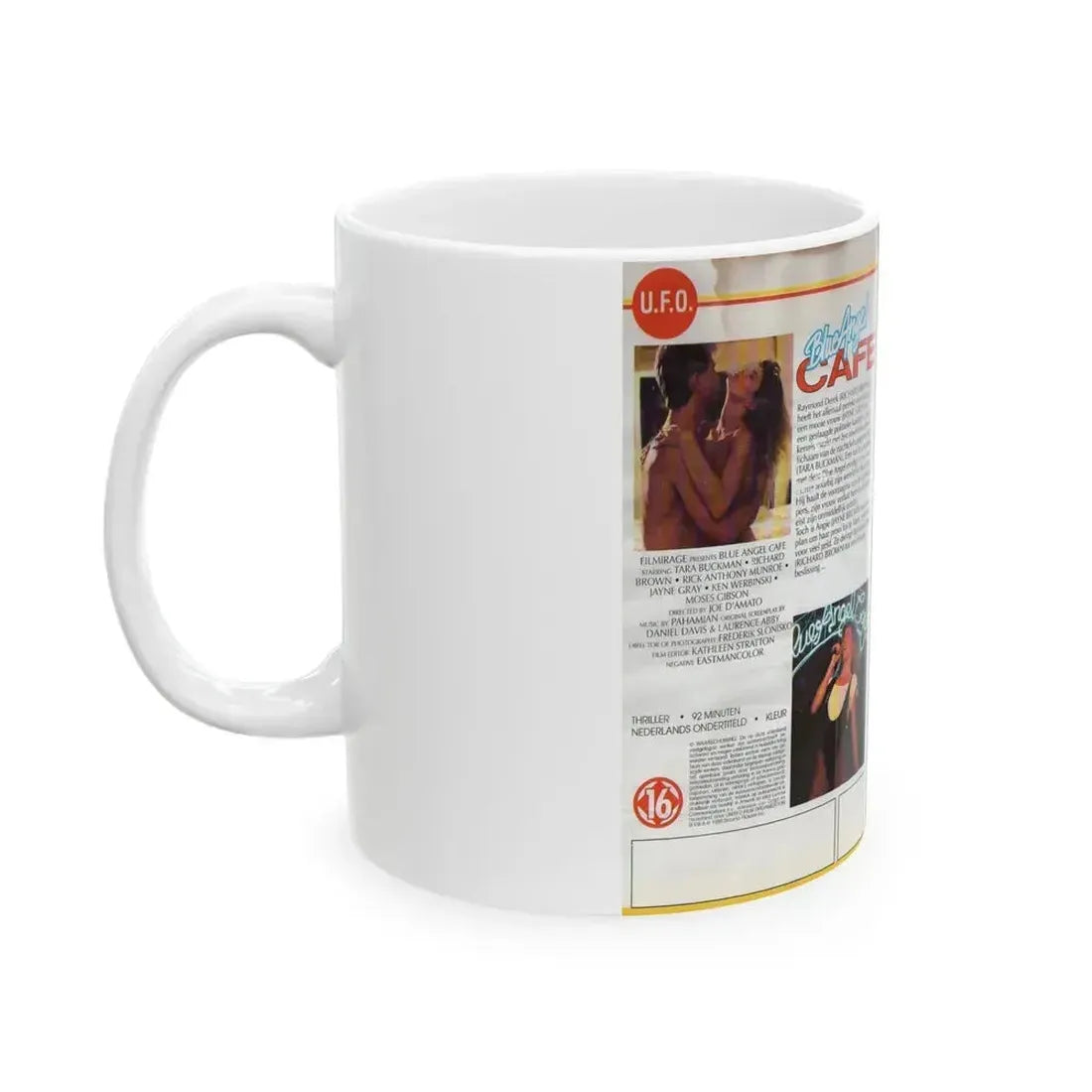 BLUE ANGEL CAFE (VHS COVER) - White Coffee Mug - Go Mug Yourself