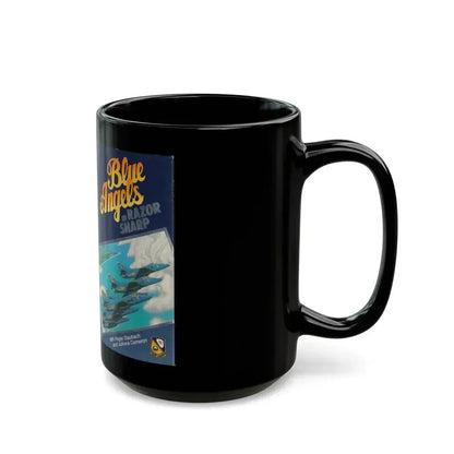 BLUE ANGELS IN RAZOR SHARP (VHS COVER) - Black Coffee Mug - Go Mug Yourself