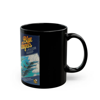 BLUE ANGELS IN RAZOR SHARP (VHS COVER) - Black Coffee Mug-Go Mug Yourself