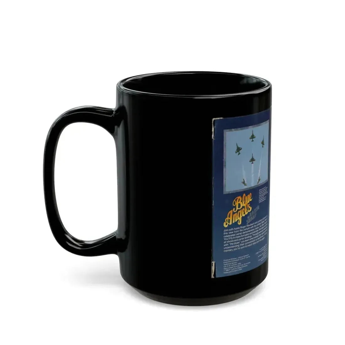 BLUE ANGELS IN RAZOR SHARP (VHS COVER) - Black Coffee Mug - Go Mug Yourself