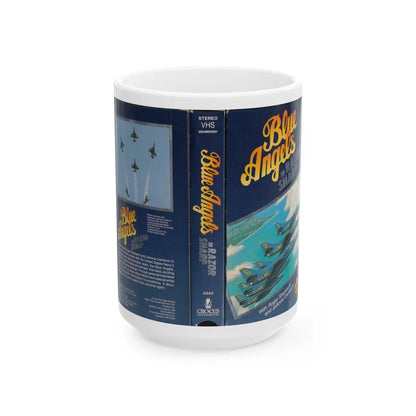 BLUE ANGELS IN RAZOR SHARP (VHS COVER) - White Coffee Mug-15oz-Go Mug Yourself