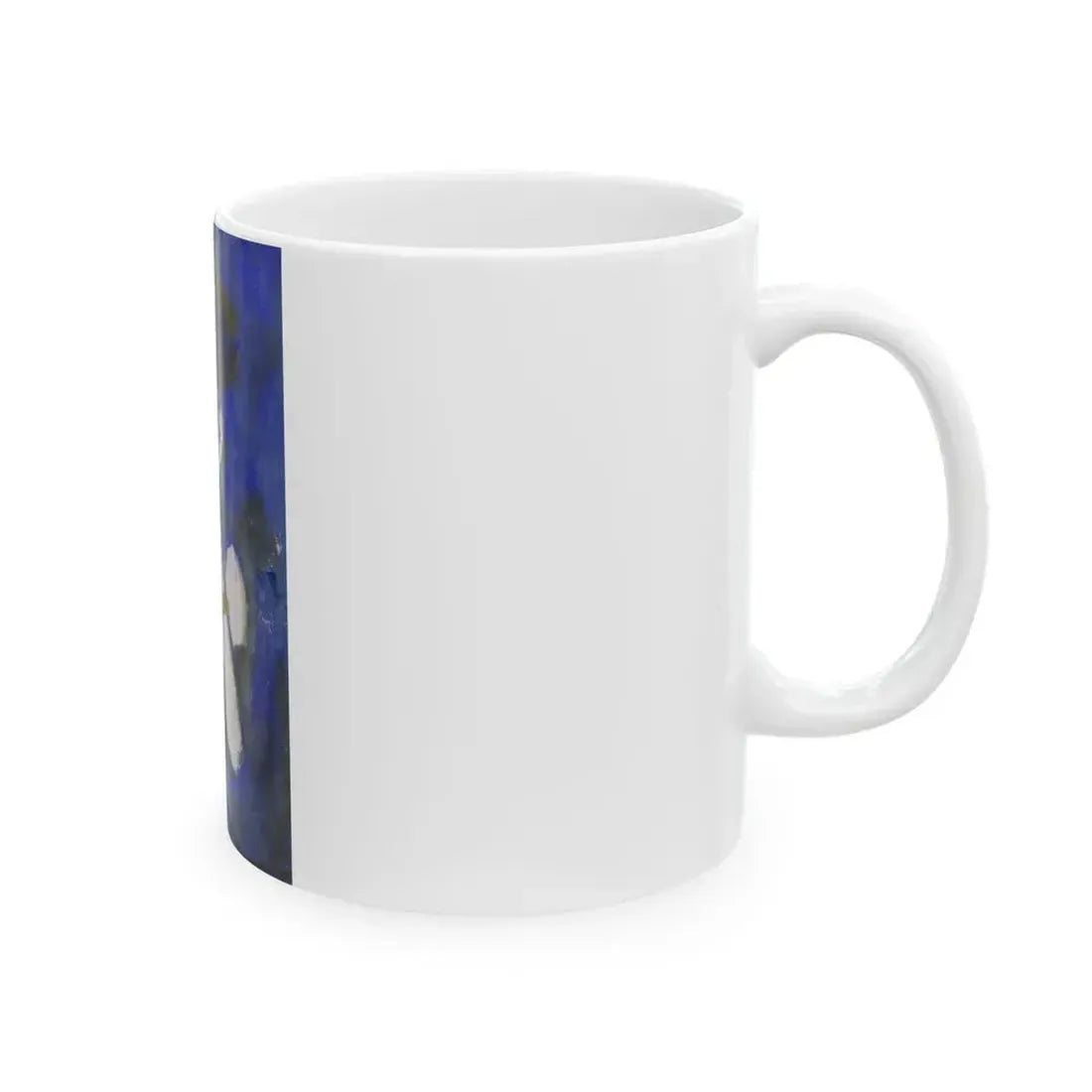 Blue Beads - White Coffee Mug - Go Mug Yourself