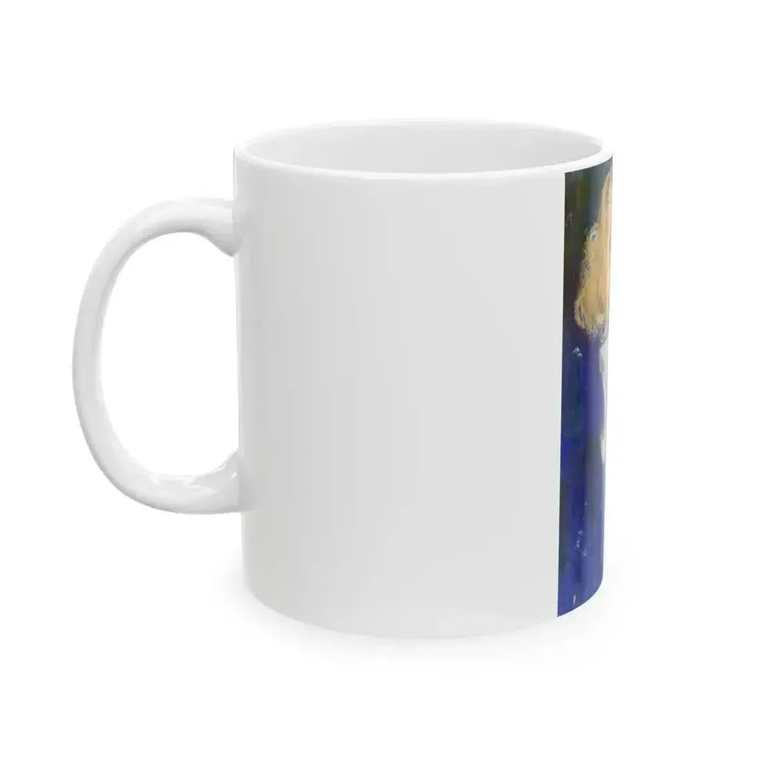 Blue Beads - White Coffee Mug - Go Mug Yourself