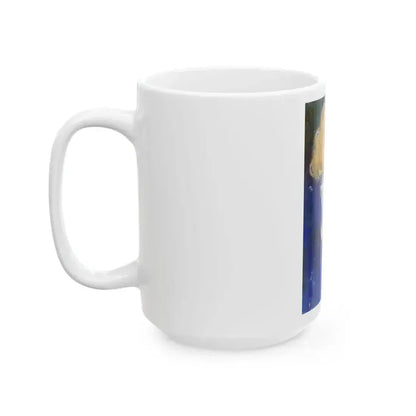 Blue Beads - White Coffee Mug - Go Mug Yourself