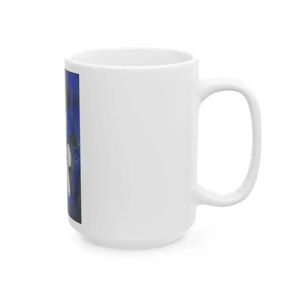 Blue Beads - White Coffee Mug - Go Mug Yourself