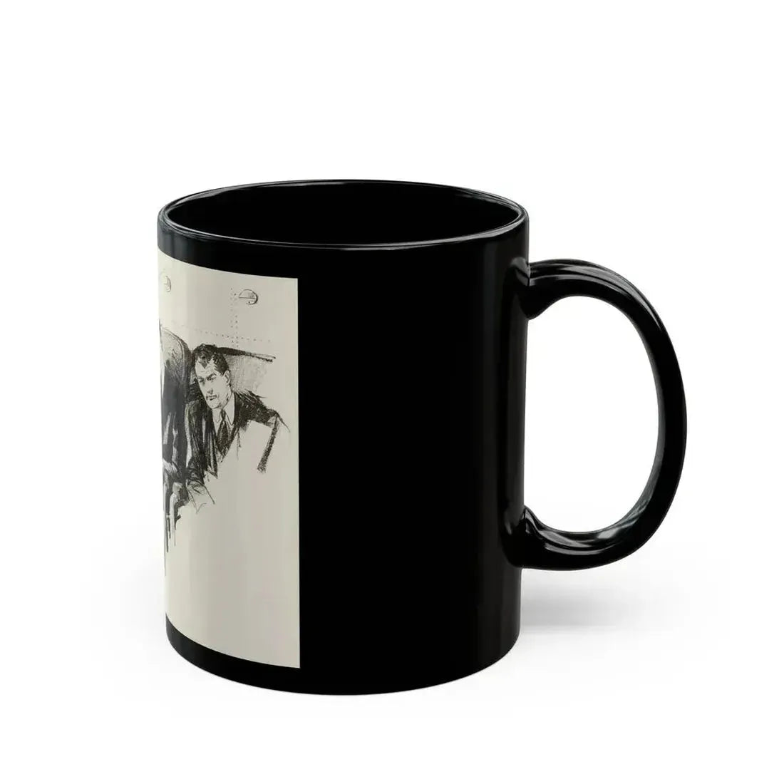 Blue Book Magazine Illustration, February 1943 - Black Coffee Mug - Go Mug Yourself