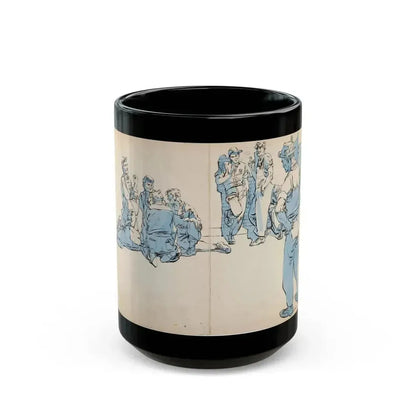 Blue Book Magazine Illustration (McCall Corporation, 1944) - Black Coffee Mug 15oz - Go Mug Yourself
