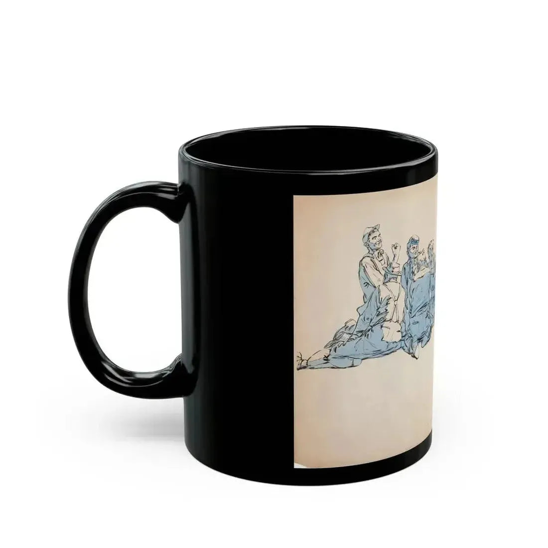 Blue Book Magazine Illustration (McCall Corporation, 1944) - Black Coffee Mug - Go Mug Yourself