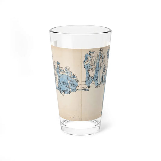 Blue Book Magazine Illustration (McCall Corporation, 1944) (Magazine Illustration) Pint Glass 16oz-16oz-Go Mug Yourself