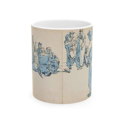 Blue Book Magazine Illustration (McCall Corporation, 1944) - White Coffee Mug 11oz - Go Mug Yourself