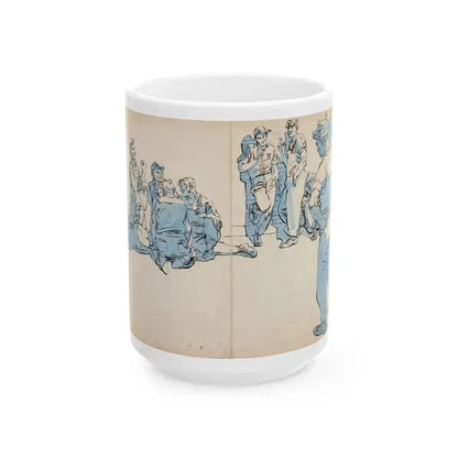 Blue Book Magazine Illustration (McCall Corporation, 1944) - White Coffee Mug 15oz - Go Mug Yourself