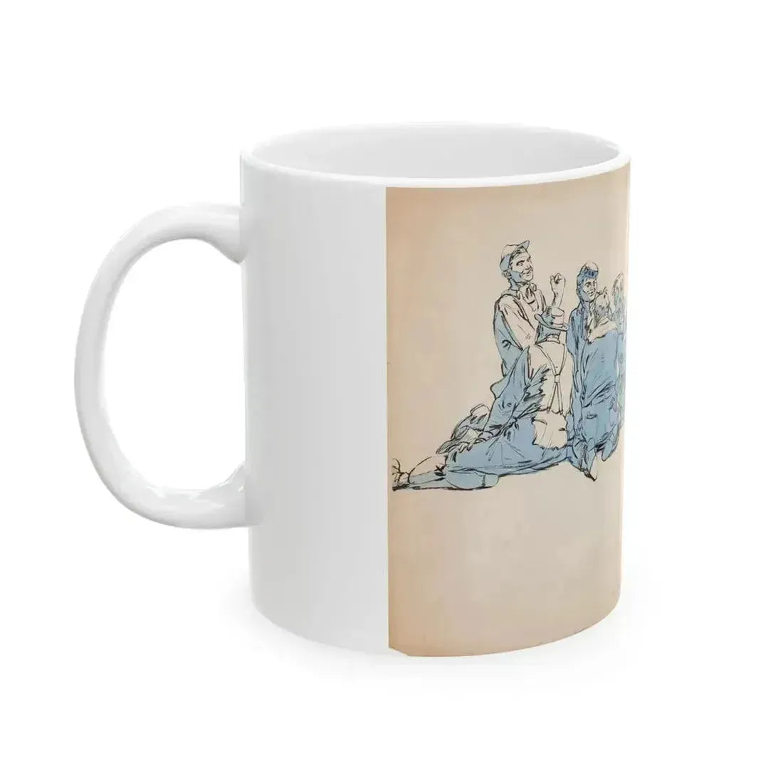 Blue Book Magazine Illustration (McCall Corporation, 1944) - White Coffee Mug - Go Mug Yourself
