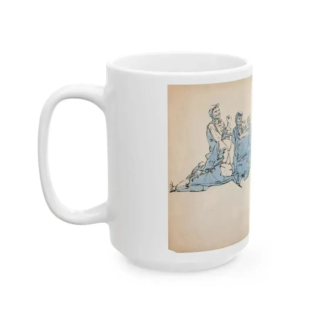 Blue Book Magazine Illustration (McCall Corporation, 1944) - White Coffee Mug - Go Mug Yourself