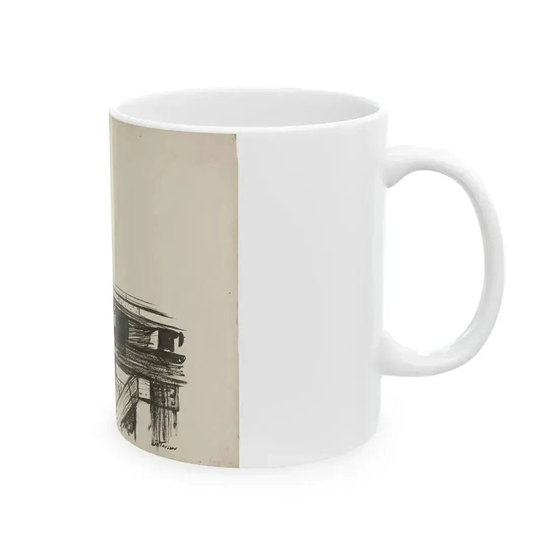 Blue Book Magazine Illustration - White Coffee Mug - Go Mug Yourself