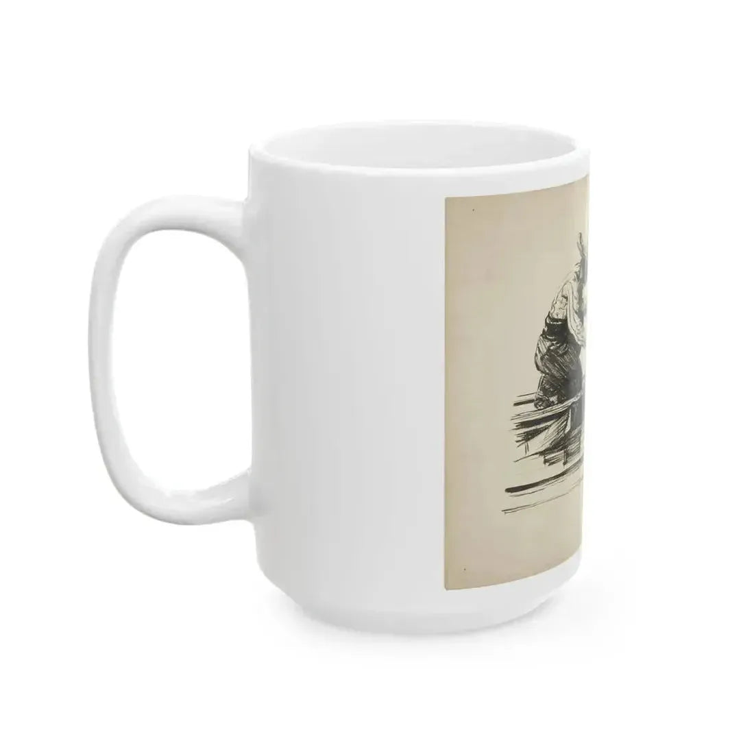 Blue Book Magazine Illustration - White Coffee Mug - Go Mug Yourself