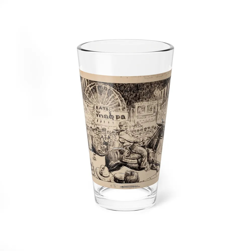 Blue Book Magazine story illustration 1 (Magazine Illustration) Pint Glass 16oz-16oz-Go Mug Yourself