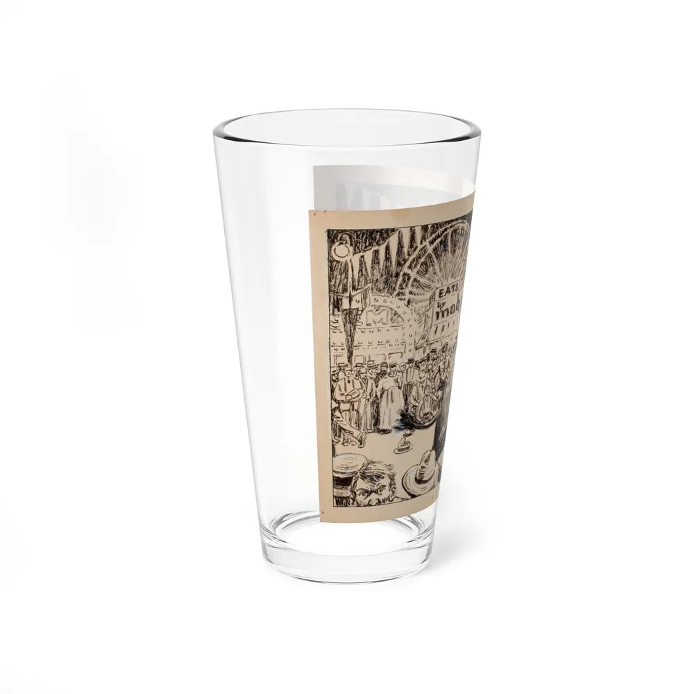 Blue Book Magazine story illustration 1 (Magazine Illustration) Pint Glass 16oz-Go Mug Yourself