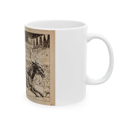 Blue Book Magazine story illustration 1 - White Coffee Mug - Go Mug Yourself