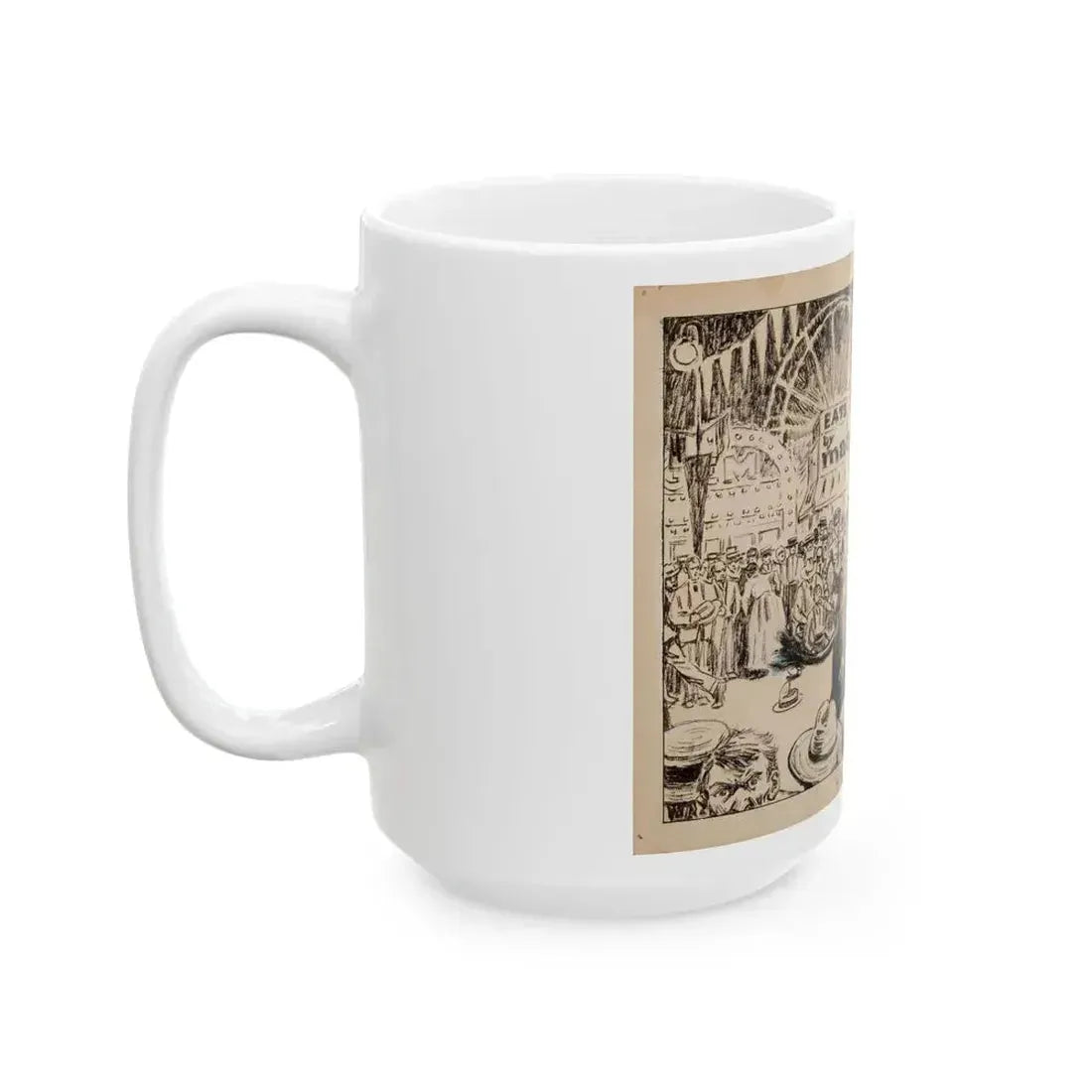 Blue Book Magazine story illustration 1 - White Coffee Mug - Go Mug Yourself