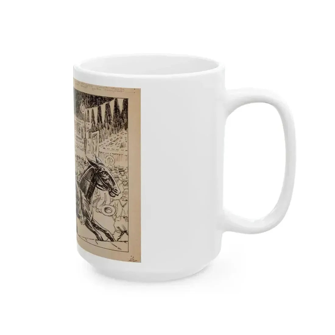 Blue Book Magazine story illustration 1 - White Coffee Mug - Go Mug Yourself