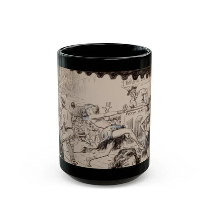 Blue Book Magazine story illustration 2 - Black Coffee Mug 15oz - Go Mug Yourself