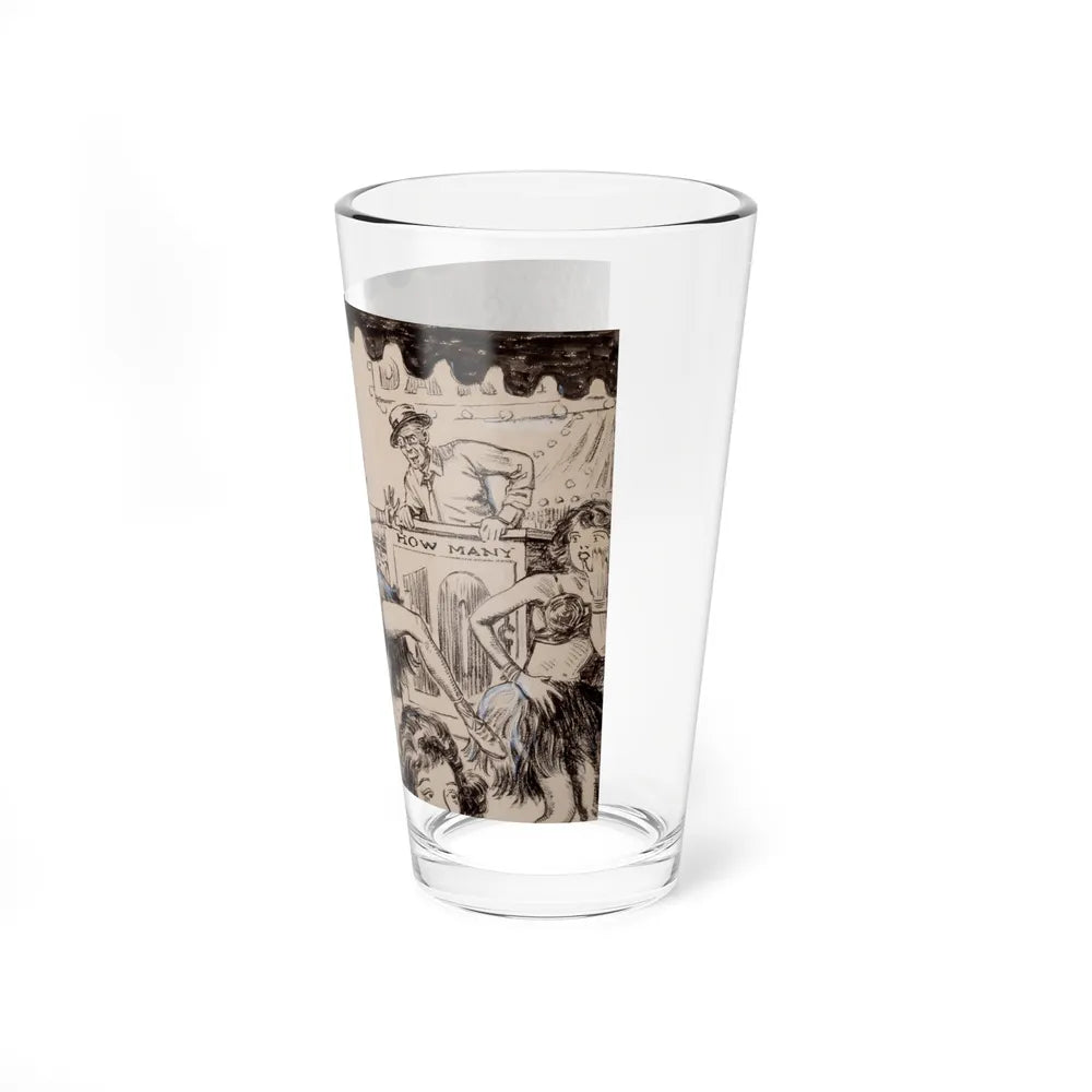 Blue Book Magazine story illustration 2 (Magazine Illustration) Pint Glass 16oz-Go Mug Yourself