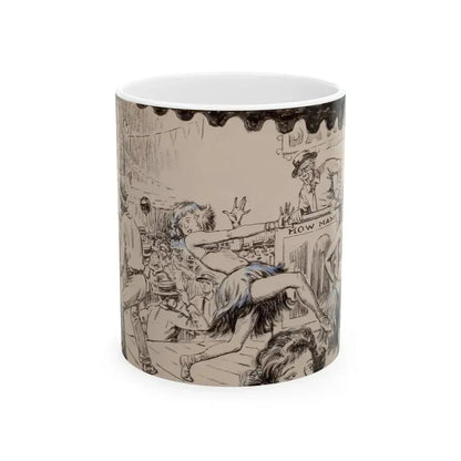 Blue Book Magazine story illustration 2 - White Coffee Mug 11oz - Go Mug Yourself