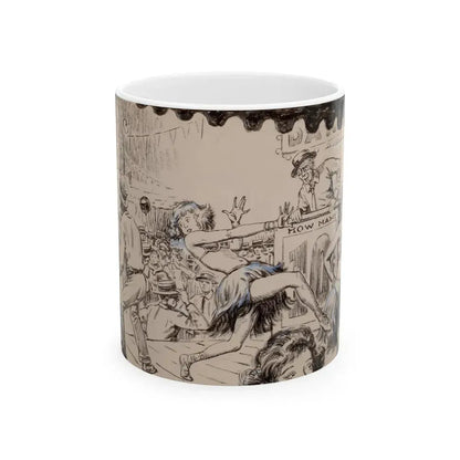 Blue Book Magazine story illustration 2 - White Coffee Mug 11oz - Go Mug Yourself