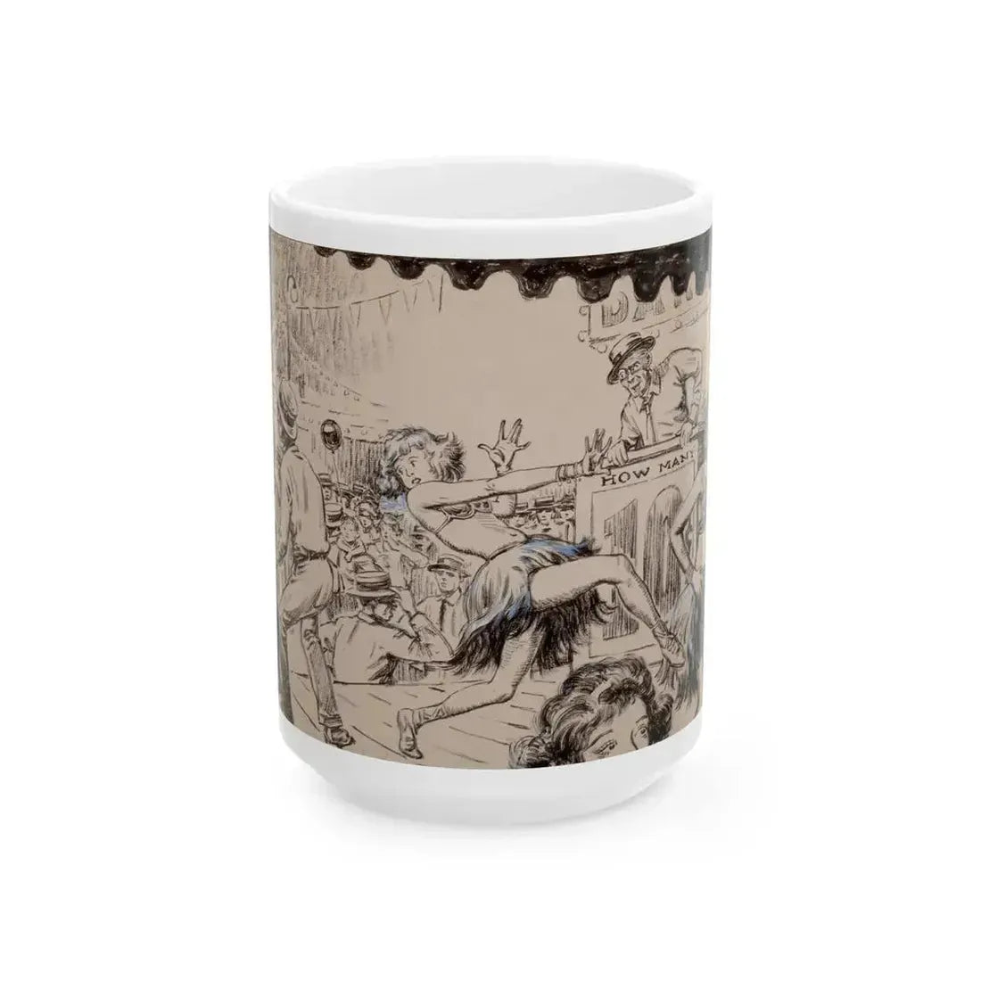 Blue Book Magazine story illustration 2 - White Coffee Mug 15oz - Go Mug Yourself