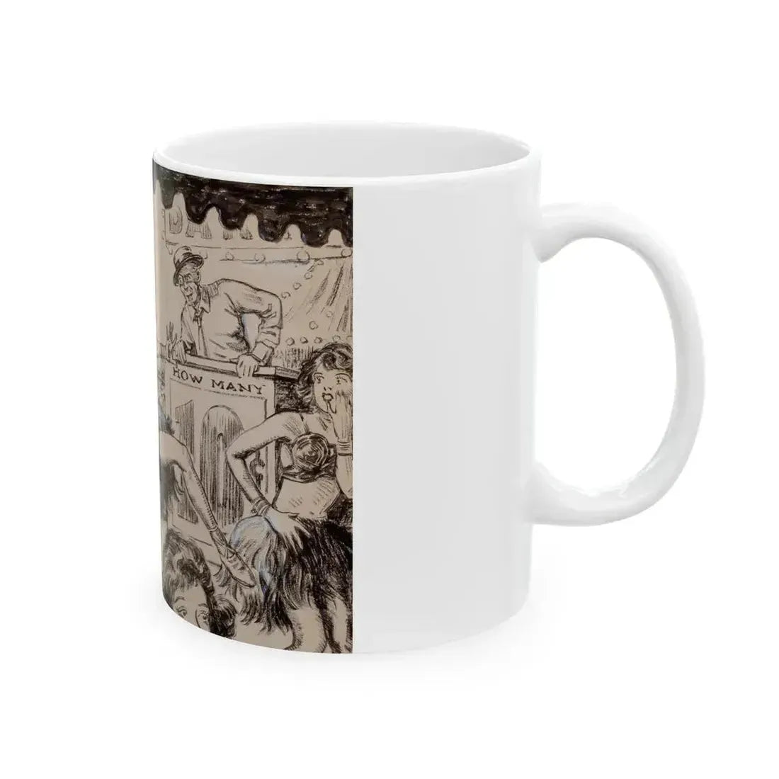 Blue Book Magazine story illustration 2 - White Coffee Mug - Go Mug Yourself