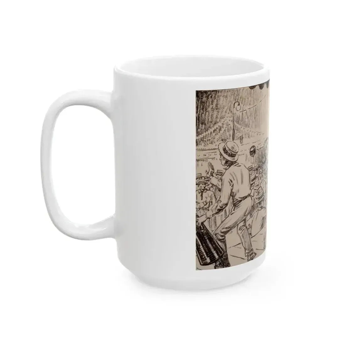 Blue Book Magazine story illustration 2 - White Coffee Mug - Go Mug Yourself